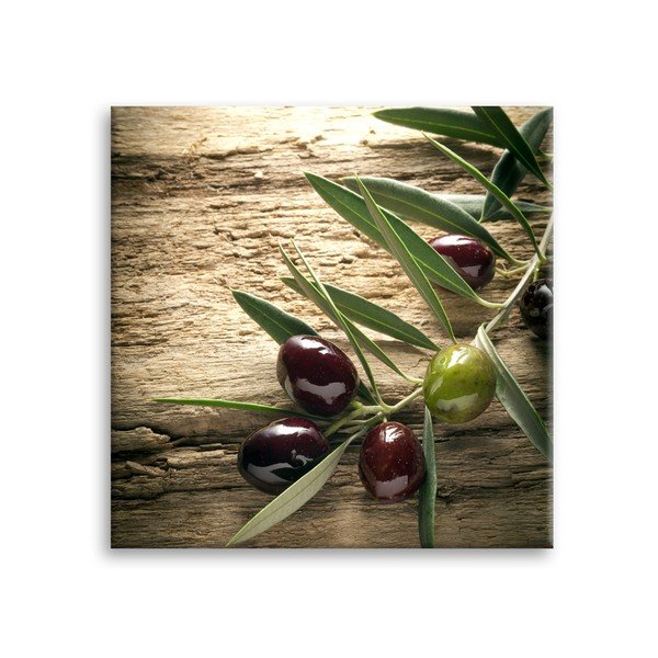 Glas Kitchen Olives 4 kép, 30 x 30 cm - Styler