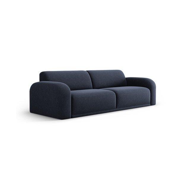 Sötétkék bársony kanapé 242 cm Erin – Micadoni Home-image-2