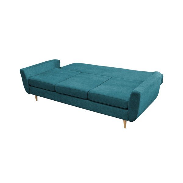 Rose türkiz kinyitható kanapé világos lábakkal - Mazzini Sofas-image-4