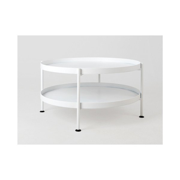 Hanna fehér dohányzóasztal, ⌀ 60 cm - Custom Form-image-1