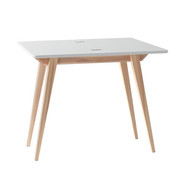 Bővíthető étkezőasztal fehér asztallappal hosszabbító asztallappal 90x45 cm Envelope – Ragaba-image-3