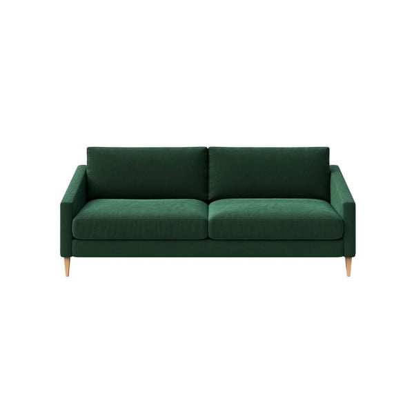 Sötétzöld bársony kanapé 200 cm Karoto – Ame Yens
