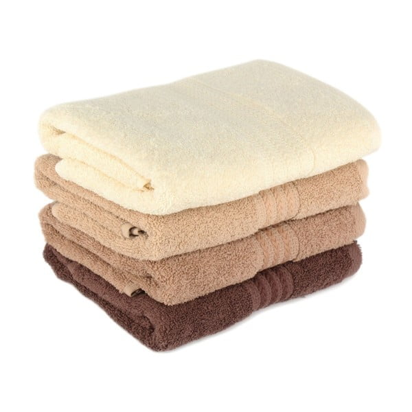 Foutastic Home 4 db-os pamut törölköző szett, 50 x 90 cm-image-1