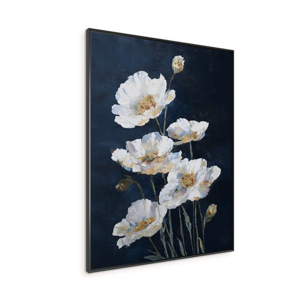 Nyomtatott keretezett kép 60x80 cm White Poppies – Styler-image-3