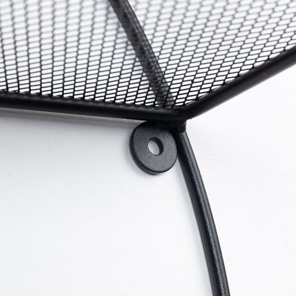 Fekete többszintes fém fali polc 55 cm Across – Kave Home-image-4