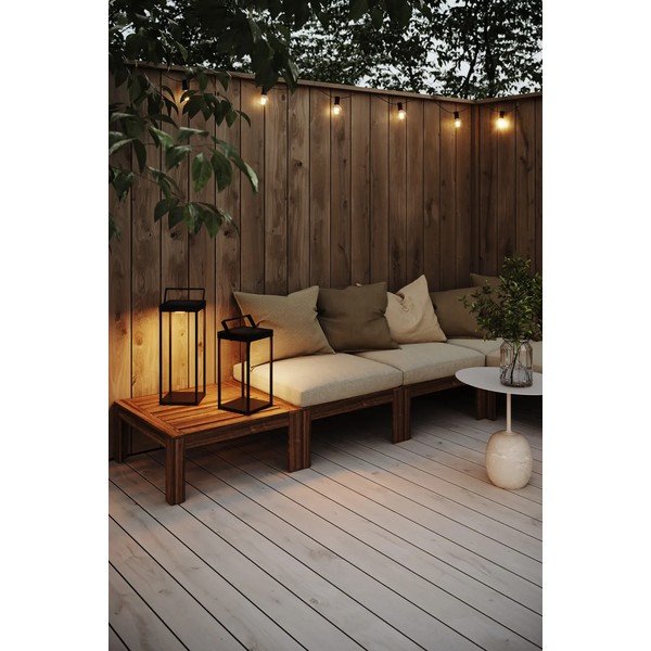 Fekete napelemes-USB kültéri LED lámpás (magasság 42 cm) Pure – Markslöjd-image-3