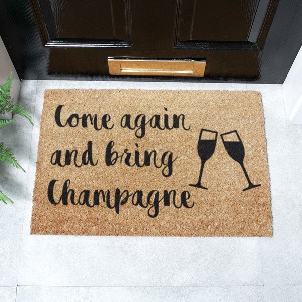 Kókuszrost lábtörlő 40x60 cm Bring Champagne – Artsy Doormats-image-2