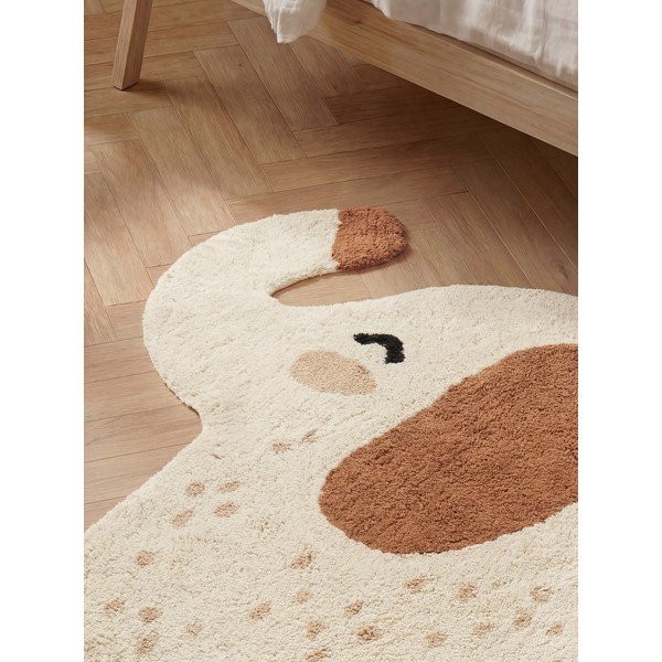 Barna-krémszínű mosható-kézi szövésű pamut gyerek szőnyeg 95x120 cm Snuggle Emmi – Hanse Home-image-2