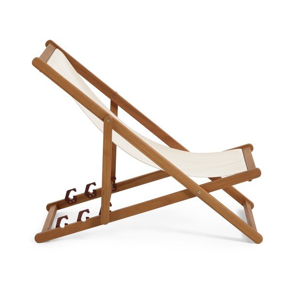 Adredna krémszínű akácfa összecsukható strand szék - Kave Home-image-2