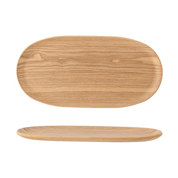 Tölgyfa dekoratív tálca 15x31 cm Leyton – Bloomingville-image-3