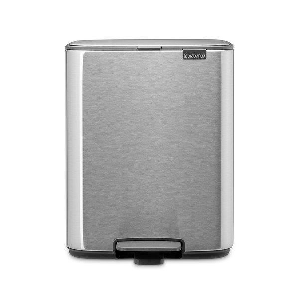 Matt ezüstszínű acél pedálos szemetes 12 l Bo – Brabantia-image-4