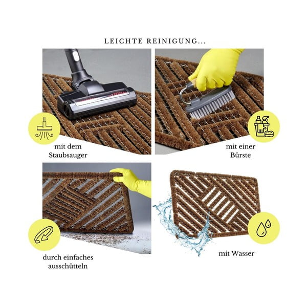 Kókuszrost lábtörlő 45x75 cm Coco Natural – Hanse Home-image-3