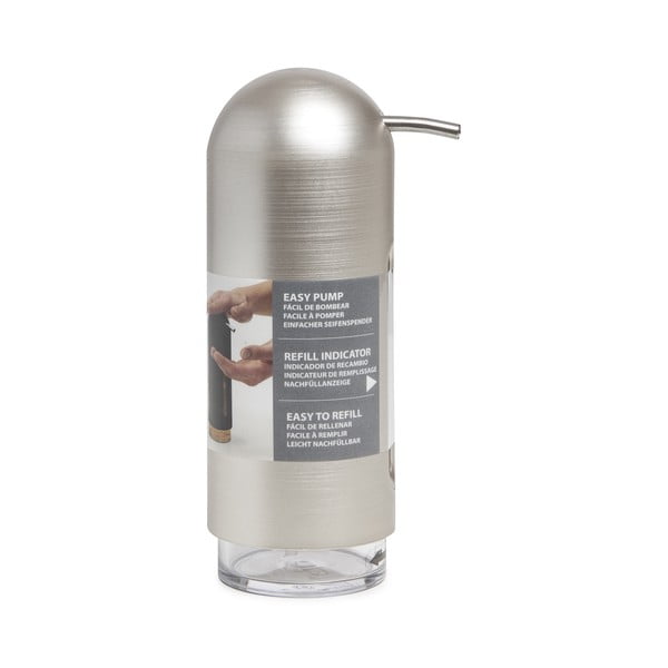 Ezüstszínű műanyag szappanadagoló 350 ml Penguin – Umbra-image-4