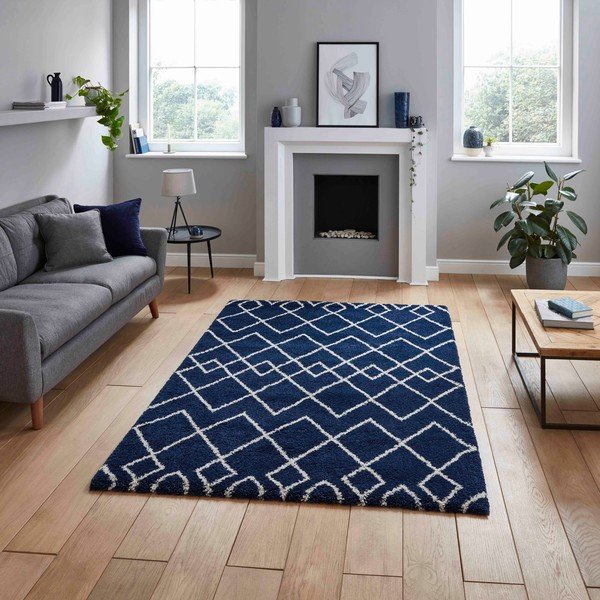 Sötétkék szőnyeg 120x170 cm Royal Nomadic – Think Rugs-image-1