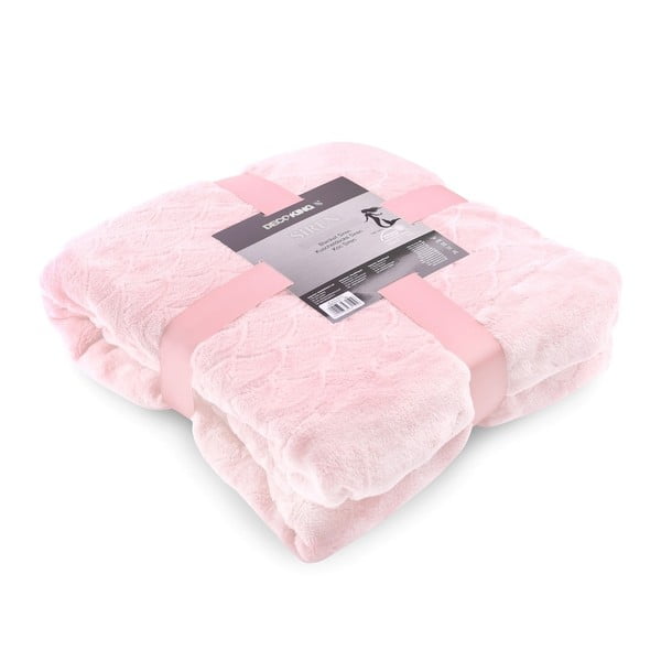Siren világos rózsaszín mikroszálas takaró, 140 cm - DecoKing