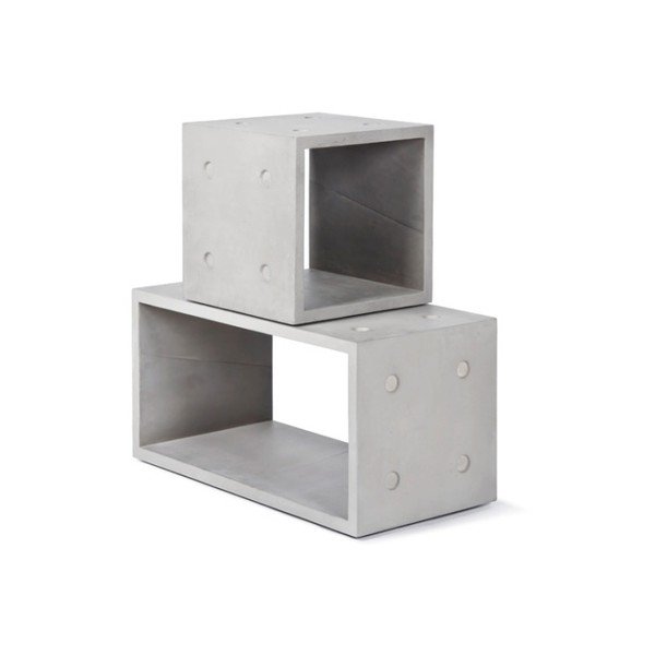 Dice 2 részes variálható beton könyvespolc - Lyon Béton-image-3