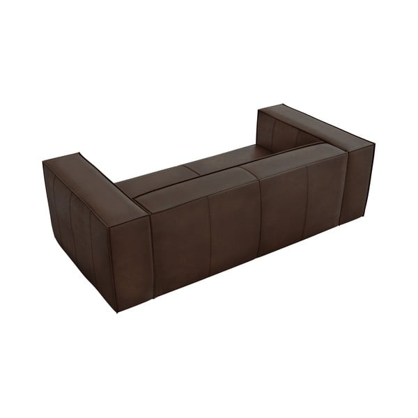 Sötétbarna bőr kanapé 212 cm Madame – Windsor & Co Sofas-image-4