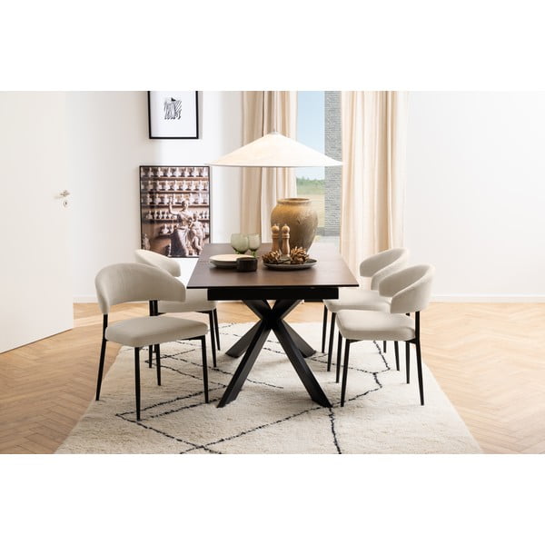 Kerámia bővíthető étkezőasztal 90x210 cm Irwine – Actona-image-1