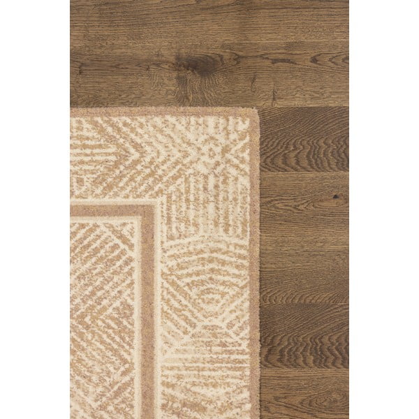 Bézs gyapjú szőnyeg 133x180 cm Jenny – Agnella-image-3