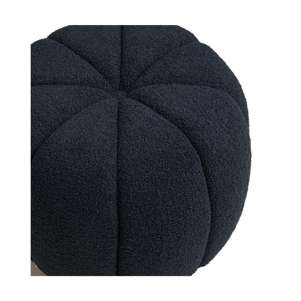 Sötétkék buklé puff Paisley – House Nordic-image-3