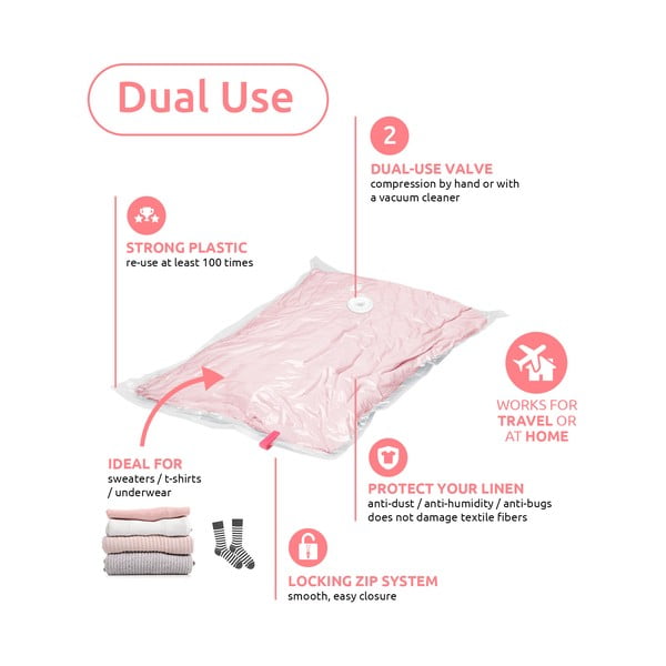 Vákuumzsák készlet 2 db-os Hanging Vacuum S – Compactor-image-2