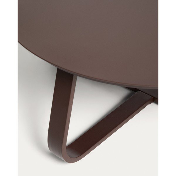 Fém kerek kerti dohányzóasztal ø 80 cm Tamaris – Kave Home-image-3