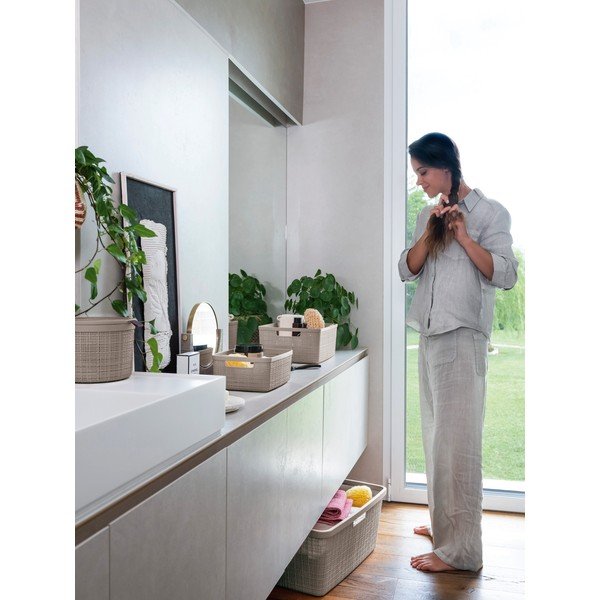 Műanyag tárolókosár ø 17x13 cm Jute – Curver-image-2