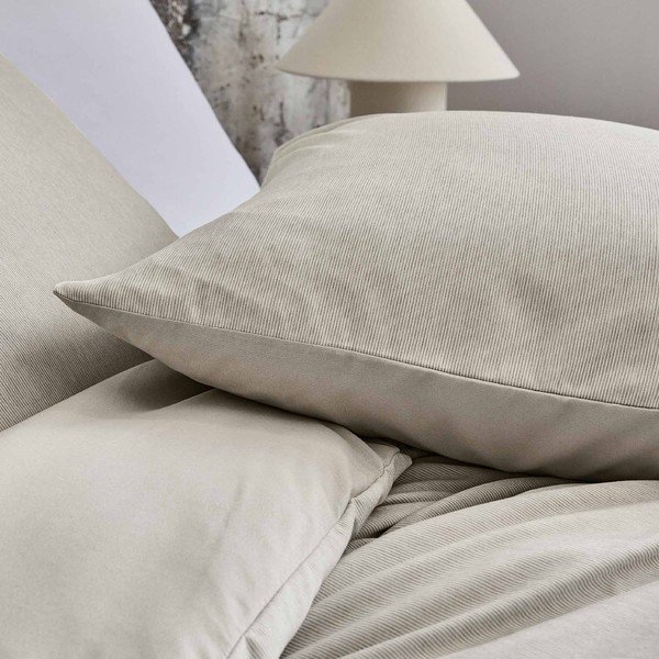 Bézs kétszemélyes-hosszabbított mikroszálas ágyneműhuzat 240x220 cm Azura – douceur d'intérieur-image-1