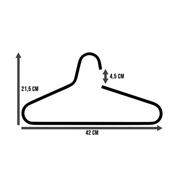 Fém vállfa szett 5 db-os Victorie – Spinder Design-image-3