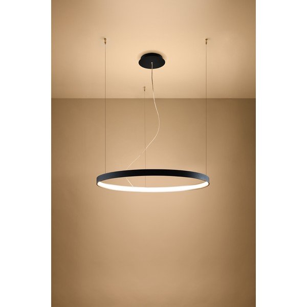 Fekete alumínium LED függőlámpa ø 78 cm RIO – Thoro-image-3