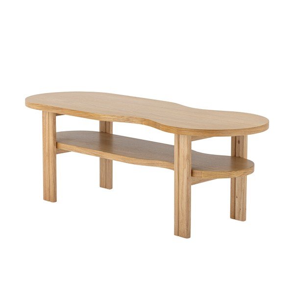 Natúr színű dohányzóasztal tölgyfa dekorral 43x120 cm Valria – Bloomingville-image-2