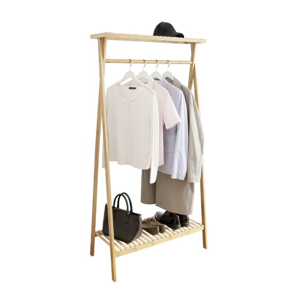 Natúr színű bambusz ruhatartó állvány Lanai – Wenko-image-2