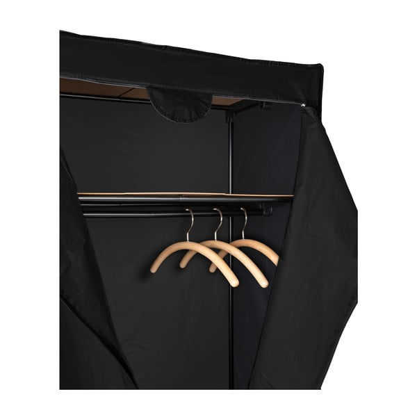 Fekete szövet tárolószekrény, 160 x 50 x 75 cm - Wenko-image-4