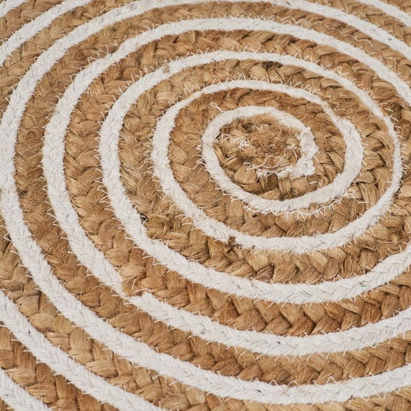 Natúr színű juta kerek szőnyeg ø 100 cm Natur – Casa Selección-image-1