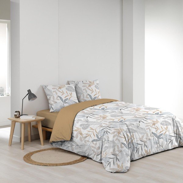 Sárga-fehér kétszemélyes hosszabbított ágyneműhuzat 240x220 cm Kimberly – douceur d'intérieur-image-2
