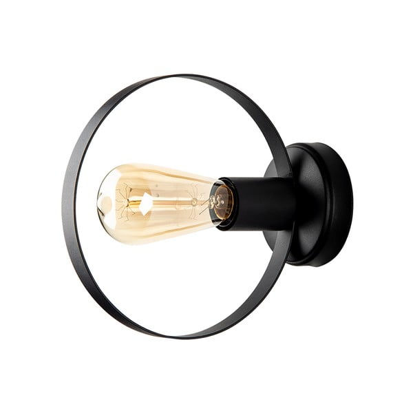 Circle fekete fali lámpa, magasság 20 cm - Squid Lighting