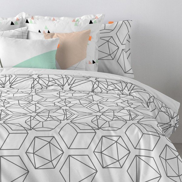 Jewel pamut párnahuzat, 60 x 60 cm - Blanc-image-1