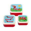 Gyerek uzsonnás doboz szett 3 db-os Sausage Dog – Rex London