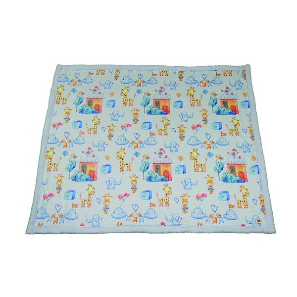 Világoskék gyerek takaró 80x100 cm – OYO kids-image-2