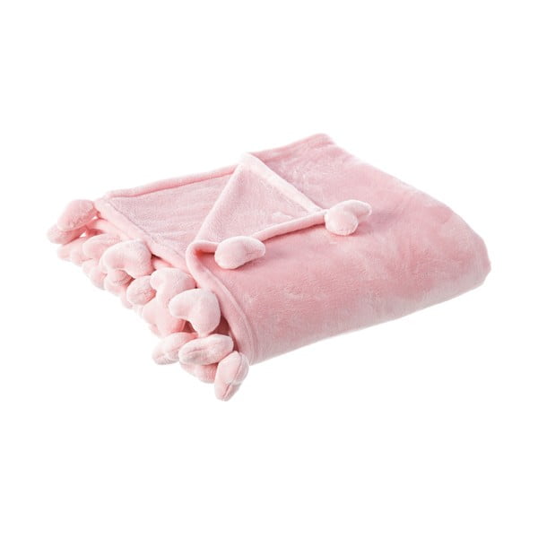 Heart világos rózsaszín takaró, 130 x 160 cm - Unimasa