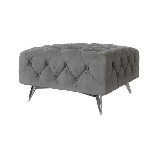 Szürke bársony lábtartó Chelsea – Ropez-image-1