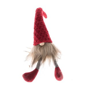 Vörös textil törpe figura, 42 cm - Dakls