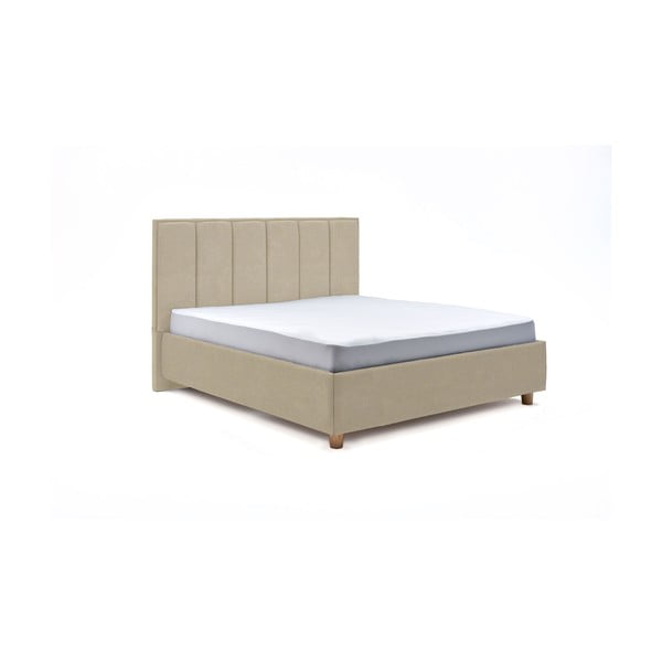Wega bézs kétszemélyes ágy tárolóhellyel, 180 x 200 cm - AzAlvásért