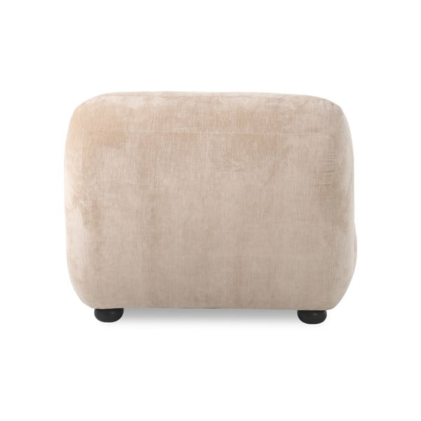 Bézs bársony fotel Wyatt – Dutchbone-image-4