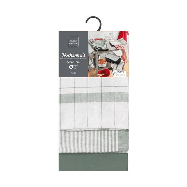 Pamut konyharuha szett 3 db-os 50x70 cm Vibrato – douceur d'intérieur-image-2