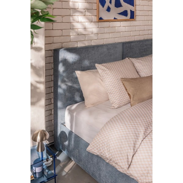 Kék ágyneműtartós boxspring ágy 180x200 cm Elva Bold – Bonami Selection-image-3