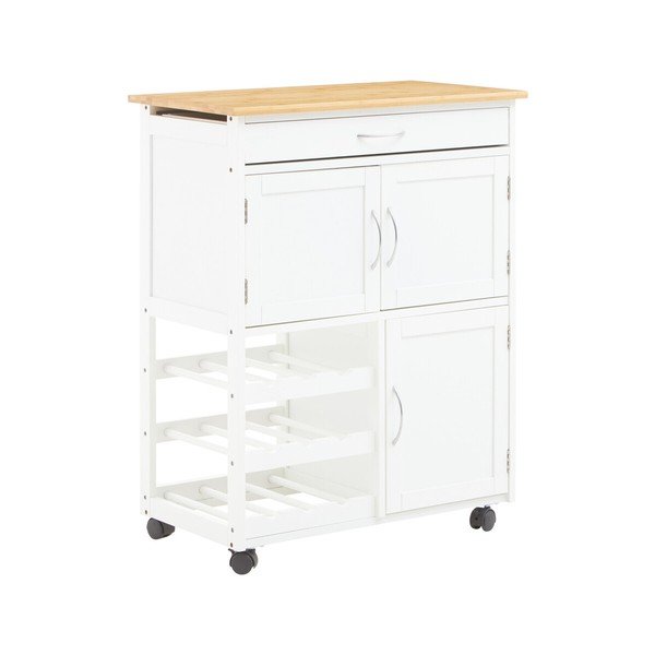 Bambusz gurulós zsúrkocsi 37x67 cm Harlow – Premier Housewares
