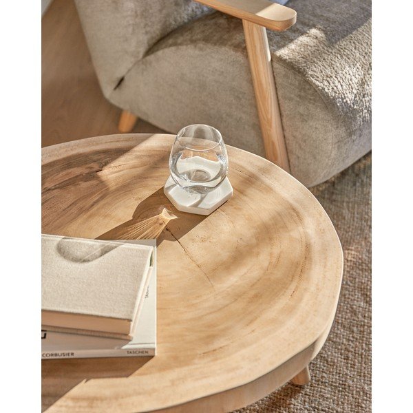 Munggurfa kerek tárolóasztal ø 65 cm Wellcres – Kave Home-image-2