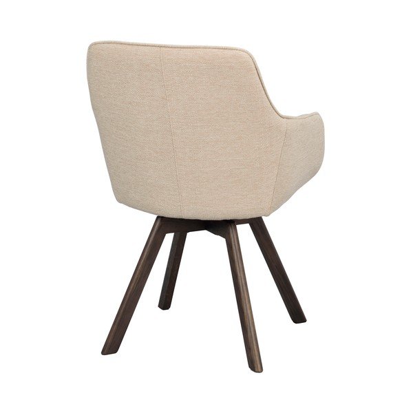 Bézs kárpitozott étkezőfotel szett 2 db-os Alison – Rowico-image-3