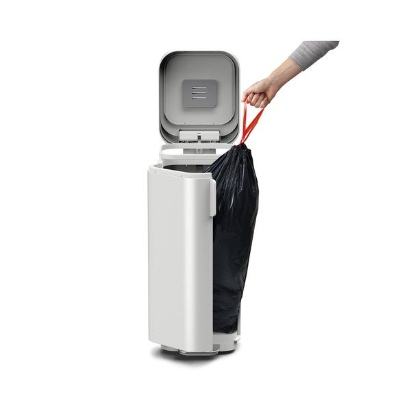 Bézs acél pedálos szemetes 40 l Porta – Joseph Joseph-image-3